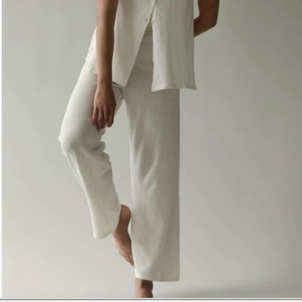 James Street Co Gauze Pant White babaa Demylee donni deiji reformation style